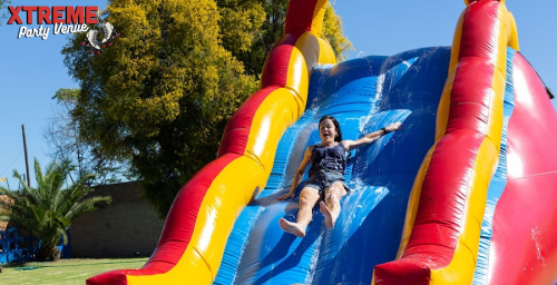 Inflatable water slide at Xtremevents